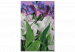 Cuadro para pintar por números Wild Tulips - Blooming White and Purple Flowers, Green Leaves 146204 additionalThumb 3