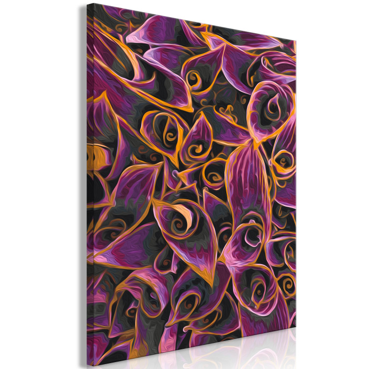 Cuadro numerado para pintar Magic Herb - Long Purple-Golden Leaves of Flowers 146214 additionalImage 5