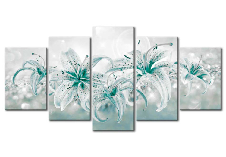 Impresión en el vidrio acrílico Sapphire Lilies [Glass] 92514 additionalImage 2