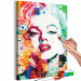 Cuadro numerado para pintar Charming Marilyn 132034 additionalThumb 7