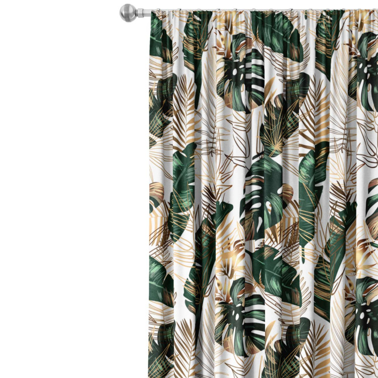 Cortina Elegance of leaves - composition in shades of green and gold 147234 additionalImage 4