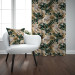 Cortina Elegance of leaves - composition in shades of green and gold 147234 additionalThumb 5