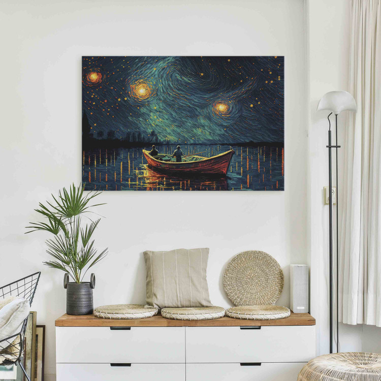 Cuadro decorativo Starry Night - Impressionistic Landscape With a View of the Sea and Sky 151034 additionalImage 3