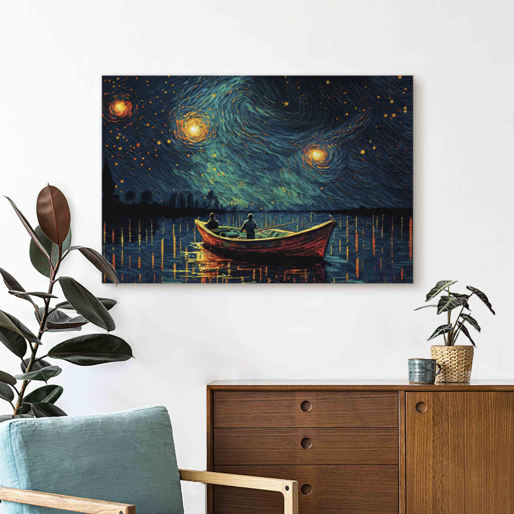 Cuadro decorativo Starry Night - Impressionistic Landscape With a View of the Sea and Sky 151034 additionalImage 5