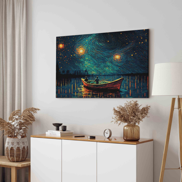 Cuadro decorativo Starry Night - Impressionistic Landscape With a View of the Sea and Sky 151034 additionalImage 4