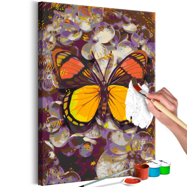  Dibujo para pintar con números Amber Dream - Butterfly with Yellow and Orange Wings 146544 additionalImage 6