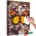  Dibujo para pintar con números Amber Dream - Butterfly with Yellow and Orange Wings 146544 additionalThumb 6