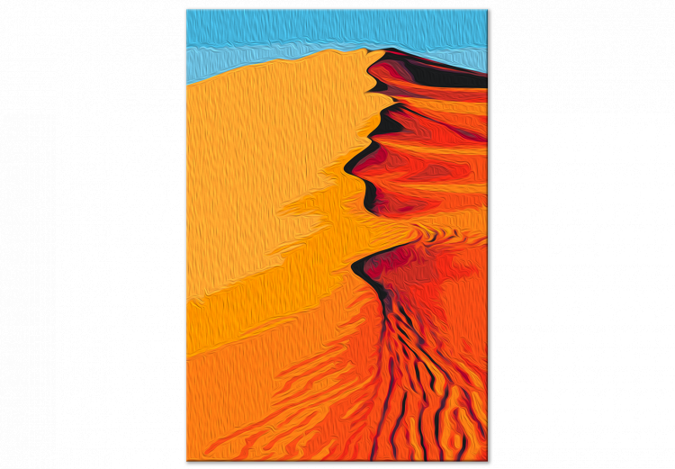  Dibujo para pintar con números Hot Sands - Orange Dunes on the Blue Sky Background 145154 additionalImage 4