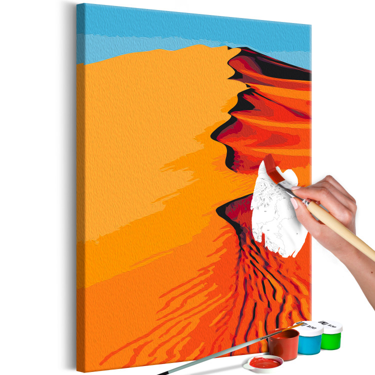  Dibujo para pintar con números Hot Sands - Orange Dunes on the Blue Sky Background 145154 additionalImage 6