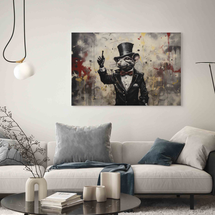 Cuadro Rat in a Tailcoat - Graffiti Inspired by Banksy’s Work 151754 additionalImage 5