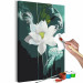 Cuadro numerado para pintar Flower in Turquoise 138664 additionalThumb 4