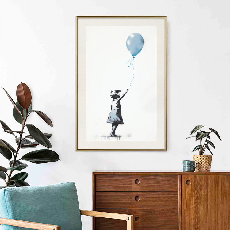Cartel Blue Balloon - A Child’s Figure on Banksy-Style Graffiti 151764 additionalImage 22