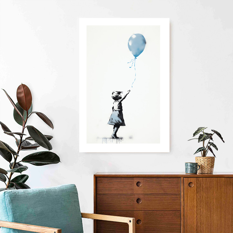 Cartel Blue Balloon - A Child’s Figure on Banksy-Style Graffiti 151764 additionalImage 12