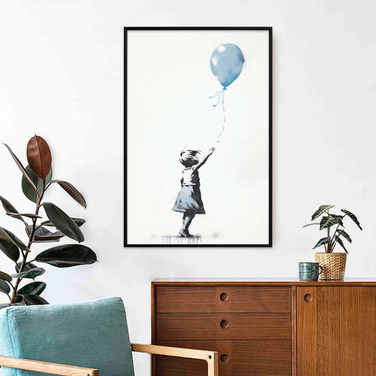 Cartel Blue Balloon - A Child’s Figure on Banksy-Style Graffiti 151764 additionalImage 13