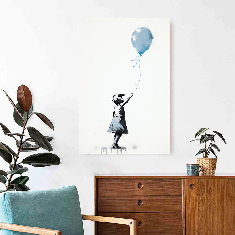 Cartel Blue Balloon - A Child’s Figure on Banksy-Style Graffiti 151764 additionalImage 9