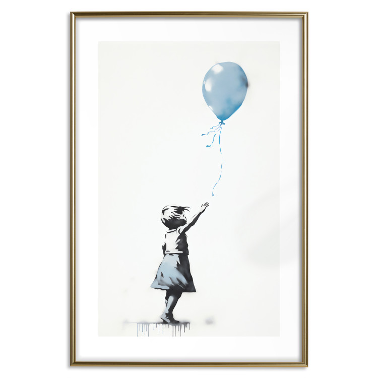 Cartel Blue Balloon - A Child’s Figure on Banksy-Style Graffiti 151764 additionalImage 25
