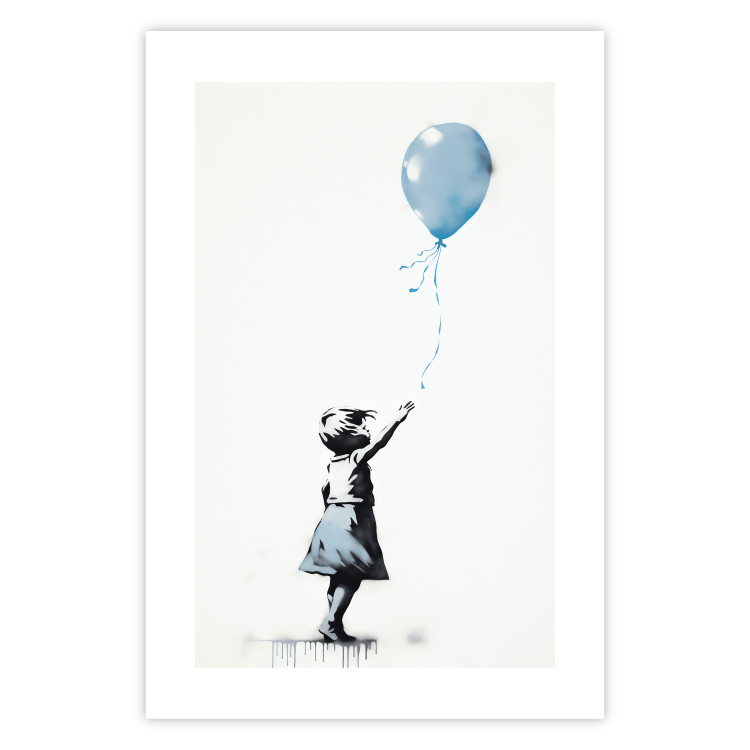 Cartel Blue Balloon - A Child’s Figure on Banksy-Style Graffiti 151764 additionalImage 24