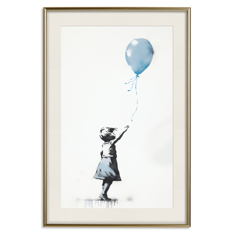 Cartel Blue Balloon - A Child’s Figure on Banksy-Style Graffiti 151764 additionalImage 23