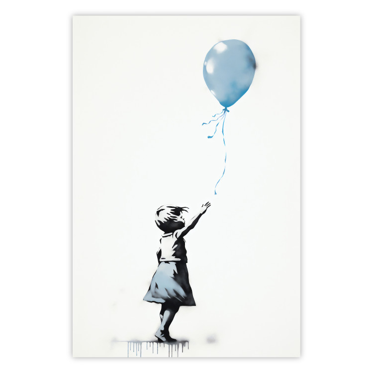 Cartel Blue Balloon - A Child’s Figure on Banksy-Style Graffiti 151764