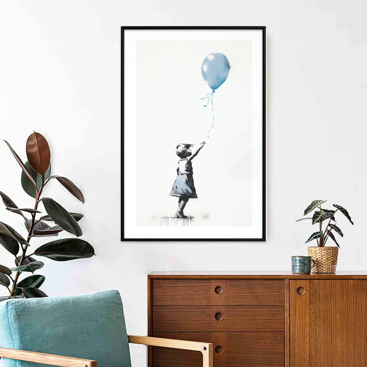 Cartel Blue Balloon - A Child’s Figure on Banksy-Style Graffiti 151764 additionalImage 14
