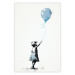 Cartel Blue Balloon - A Child’s Figure on Banksy-Style Graffiti 151764