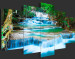 Cuadro en vidrio acrílico Sky-blue Waterfall in Kanchanaburi, Thailand [Glass] 92364 additionalThumb 5