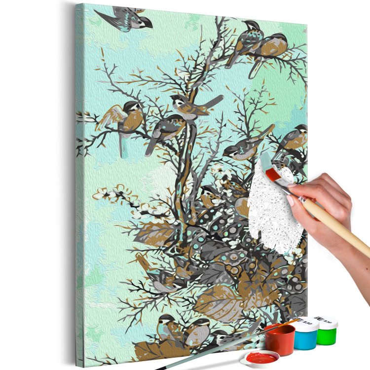  Dibujo para pintar con números Little Sparrows 138674 additionalImage 3