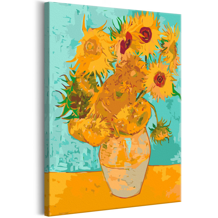 Cuadro para pintar con números Van Gogh's Sunflowers 127484 additionalImage 4