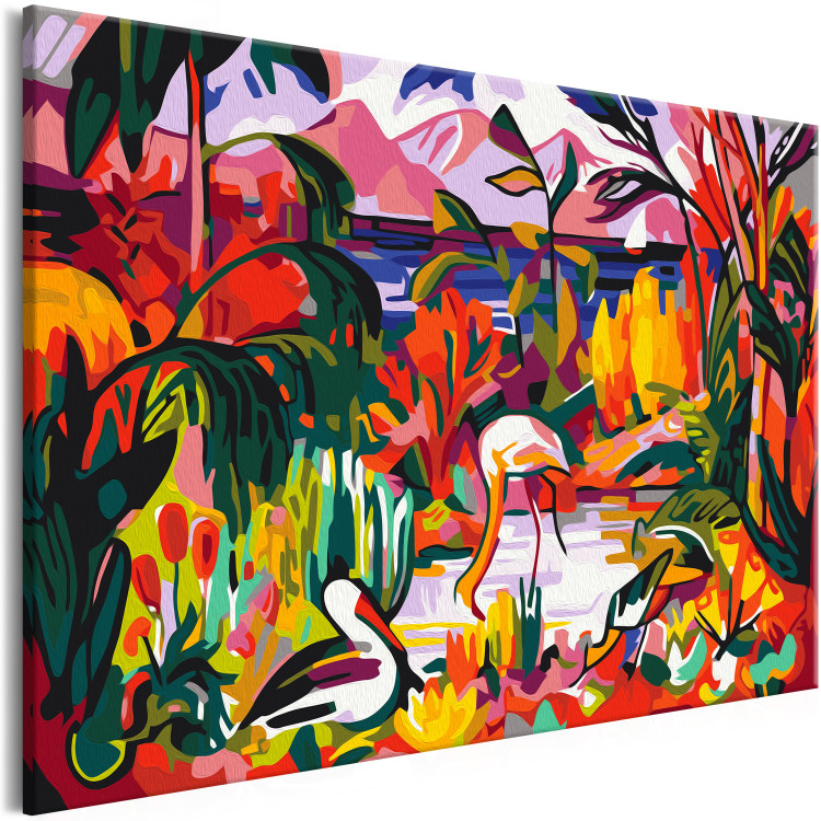 Cuadro para pintar con números Jean Metzinger: Paysage coloré aux oiseaux aquatiques 134684 additionalImage 6