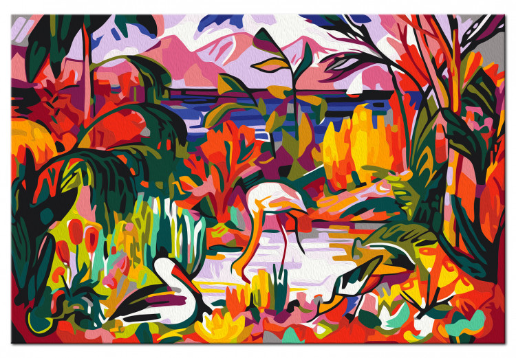 Cuadro para pintar con números Jean Metzinger: Paysage coloré aux oiseaux aquatiques 134684 additionalImage 5
