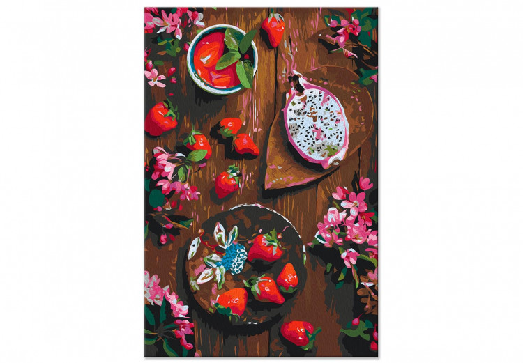 Cuadro para pintar por números Strawberries and Dragon Fruit 143294 additionalImage 6