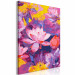Cuadro para pintar por números Water Lily - Blooming Flowers of Pink, Purple and Yellow Colors 146194 additionalThumb 6