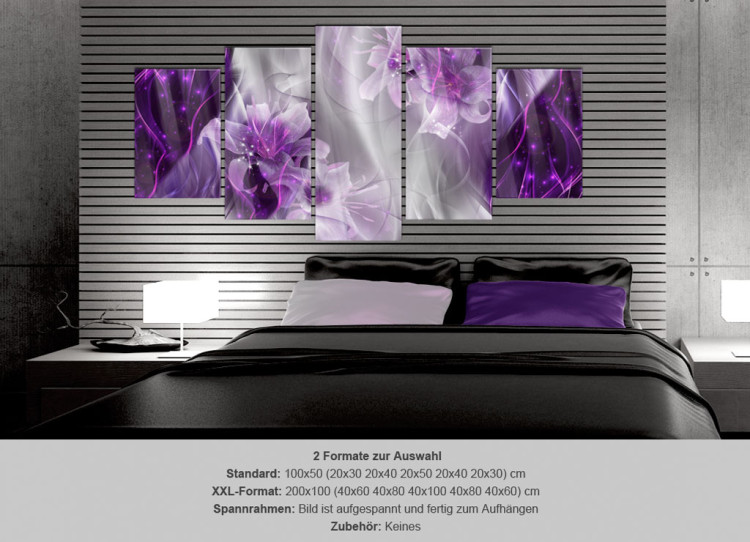 Gráfico en el vidrio acrílico Purple Utopia [Glass] 92494 additionalImage 7