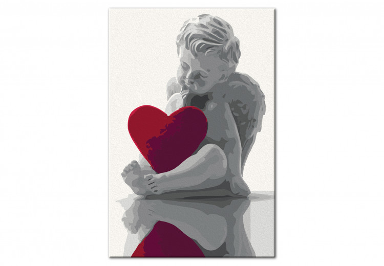 Cuadro numerado para pintar Ángel (corazón rojo) 107505 additionalImage 6