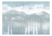 Fotomural decorativo Hazy Landscape - View of the Mountains and the Lake in Delicate Tones 146005 additionalThumb 1
