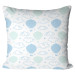Cojín de microfibra Balloons in the sky - white and blue motif with clouds and stars cushions 147005