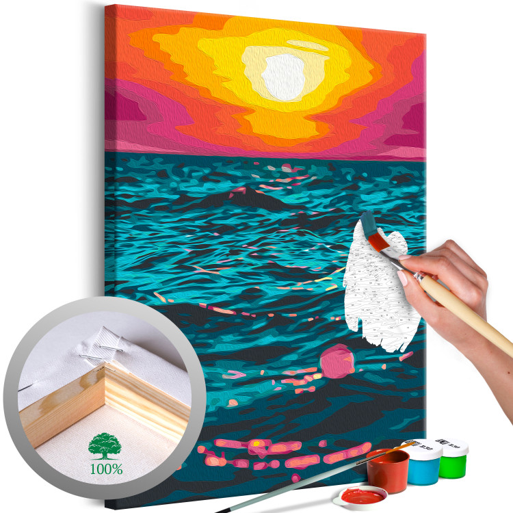 Cuadro para pintar por números Royal Sea - Sunset in Turquoise Water 145215
