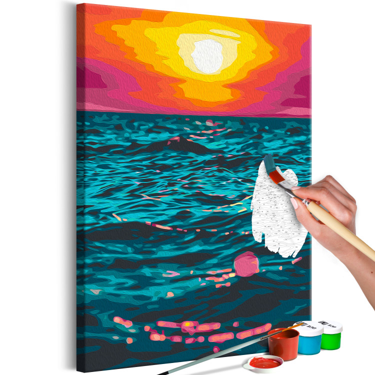 Cuadro para pintar por números Royal Sea - Sunset in Turquoise Water 145215 additionalImage 7