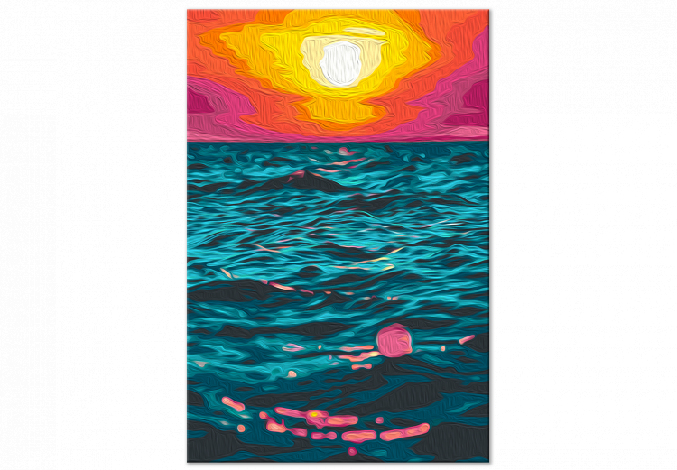 Cuadro para pintar por números Royal Sea - Sunset in Turquoise Water 145215 additionalImage 4