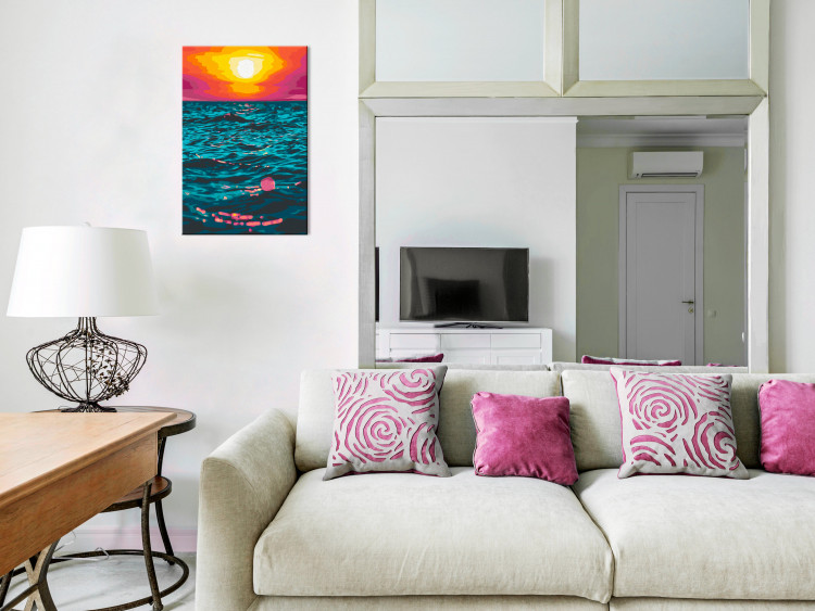 Cuadro para pintar por números Royal Sea - Sunset in Turquoise Water 145215 additionalImage 2