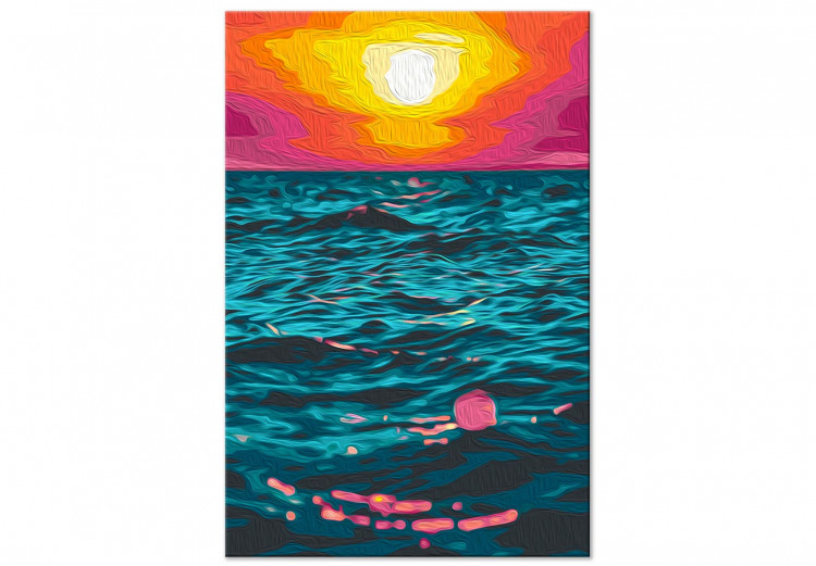 Cuadro para pintar por números Royal Sea - Sunset in Turquoise Water 145215 additionalImage 3
