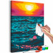 Cuadro para pintar por números Royal Sea - Sunset in Turquoise Water 145215 additionalThumb 7