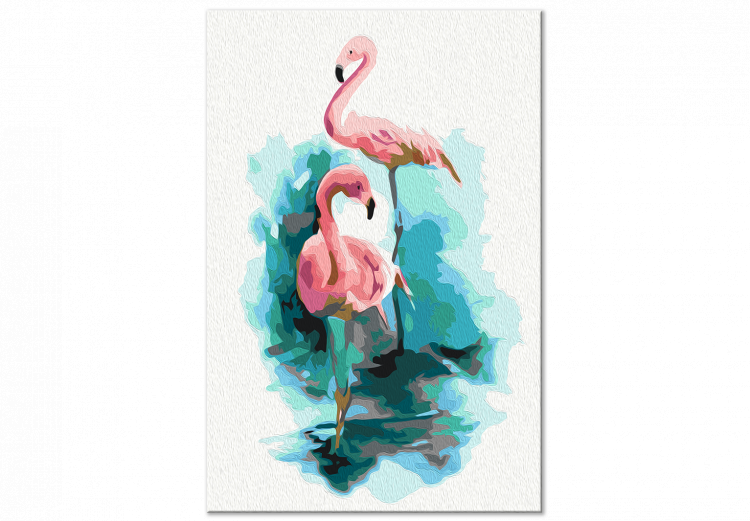 Cuadro para pintar por números Two Flamingos 138435 additionalImage 7