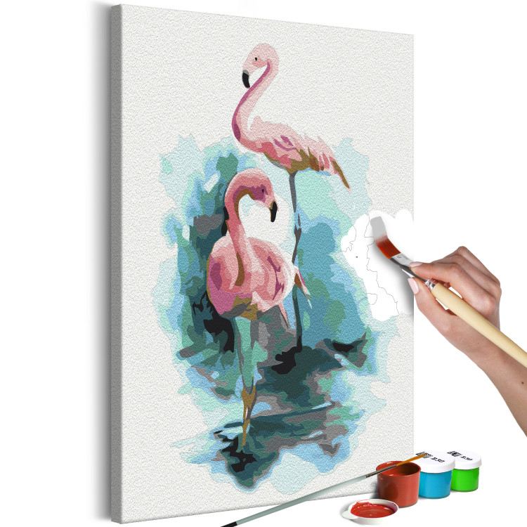 Cuadro para pintar por números Two Flamingos 138435 additionalImage 6