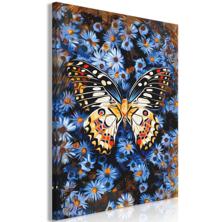  Dibujo para pintar con números Blue Dream - Large Colorful Butterfly on a Floral Background 146545 additionalImage 6