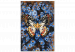  Dibujo para pintar con números Blue Dream - Large Colorful Butterfly on a Floral Background 146545 additionalThumb 5
