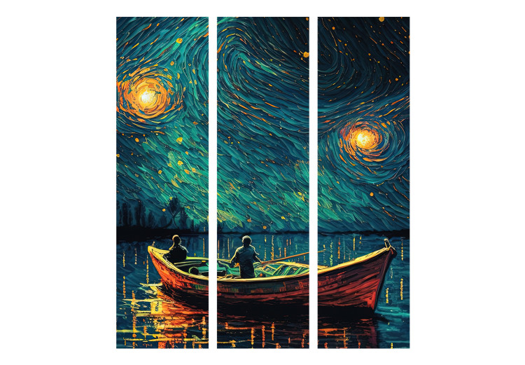 Biombo barato Starry Night - Impressionistic Landscape With a View of the Sea and Sky [Room Dividers] 151745 additionalImage 7