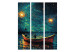 Biombo barato Starry Night - Impressionistic Landscape With a View of the Sea and Sky [Room Dividers] 151745 additionalThumb 3