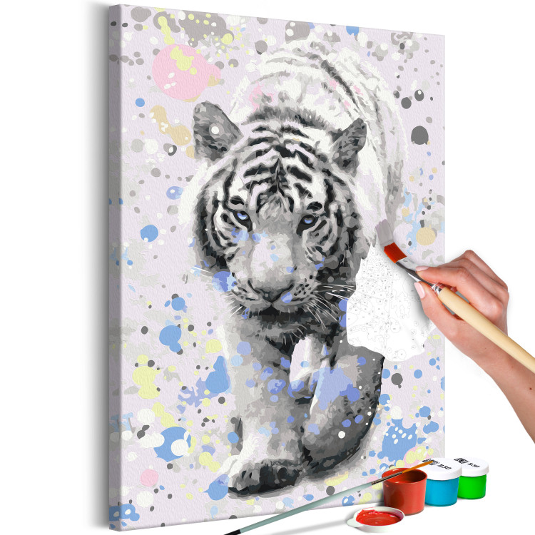  Dibujo para pintar con números White Tiger  128355 additionalImage 3