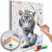 Dibujo para pintar con números White Tiger  128355